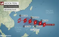 Bão Nock-Ten đổ bộ vào Philippines