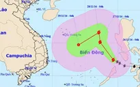 Bão số 9 tiếp tục tiến vào Biển Đông, gió giật cấp 11-12