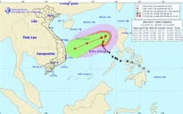 Bão số 9 sẽ đổi hướng di chuyển