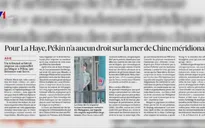 Kiến nghị yêu cầu Trung Quốc tôn trọng phán quyết Tòa Trọng tài