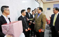 Đồng chí Hoàng Trung Hải thăm và chúc Tết ngành điện Hà Nội