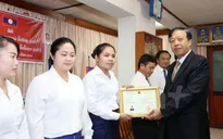 Khai giảng lớp học tiếng Việt khóa mới tại Bộ An ninh Lào