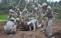Phát hiện quả bom nặng 250kg khi đào giếng