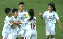 ĐT U16 nữ Việt Nam thắng đậm ĐT U16 nữ Palestine