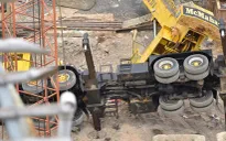 Khắc phục sự cố cần cẩu đổ sập xuống trường mầm non