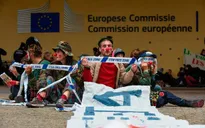 Người dân Bỉ biểu tình phản đối Hiệp định thương mại tự do EU-Canada