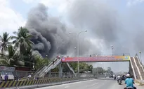 Đồng Nai: Cháy lớn tại chợ Hóa An, gần cầu Ghềnh