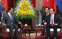 Chủ tịch nước Trần Đại Quang tiếp Thủ tướng Campuchia Hun Sen