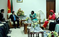 Chủ tịch nước Trương Tấn Sang hội kiến Chủ tịch Quốc hội Mozambique