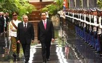 Chủ tịch nước Trần Đại Quang hội đàm Chủ tịch Cuba Raul Castro