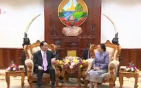 Chủ tịch nước Trần Đại Quang hội kiến Chủ tịch Quốc hội Lào