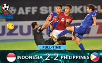 VIDEO: Philippines ngược dòng cầm hoà Indonesia trong trận cầu hấp dẫn