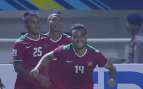 VIDEO: Rizki Pora ghi bàn gỡ hòa may mắn cho Indonesia