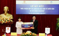Đại học Kinh tế Quốc dân Hà Nội tiếp nhận Quỹ học bổng 30 tỷ đồng