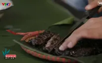 Thịt trâu nướng que tre níu chân du khách khi đến Lạng Sơn