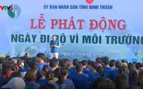 Hàng nghìn người dân Ninh Thuận tham gia Ngày đi bộ vì môi trường