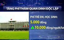 Tăng phí tham quan Dinh Độc Lập từ 1/1/2017
