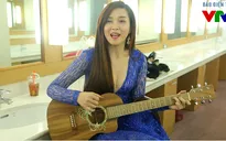 Đinh Hương khoe giọng hát live cực ngọt trong hậu trường