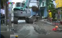 TP.HCM: Khắc phục thoát nước con đường bị ngập 24h