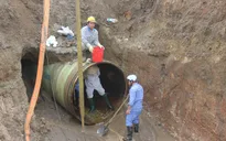 Đường ống nước sông Đà vỡ lần thứ 19