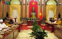 Chủ tịch nước Trần Đại Quang gặp mặt đại diện 17 tổ chức tôn giáo