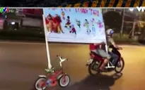 Vận chuyển kiểu "sáng tạo" gây mất an toàn giao thông
