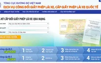 Tỷ lệ cấp đổi giấy phép lái xe trên Cổng dịch vụ công Quốc gia đang ở mức thấp