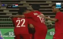 Siêu phẩm từ giữa sân của Beckham tái hiện ở giải U16 Đông Nam Á 2016