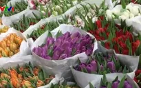 Sôi động thị trường hoa ngày 8/3 ở Moscow