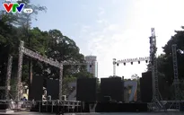 Những sân khấu Countdown 2017 đang được gấp rút chuẩn bị tại Hà Nội