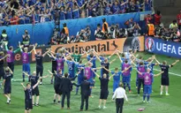 ĐT Iceland gây ấn tượng với màn ăn mừng khí thế