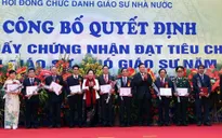 Công nhận 703 chức danh Giáo sư, Phó giáo sư năm 2016