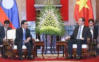 Chủ tịch nước Trần Đại Quang tiếp Phó Chủ tịch nước Lào