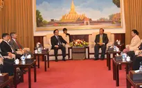 Tổng Bí thư Lào tiếp đặc phái viên của Tổng Bí thư Nguyễn Phú Trọng