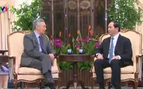Chủ tịch nước Trần Đại Quang hội kiến Thủ tướng Lý Hiển Long