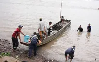 Bến Tre: Chìm ghe chở đá trên sông Vàm Thơm, 1 người mất tích