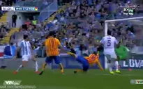 Messi ngả vô-lê ghi bàn đẹp mắt vào lưới Malaga