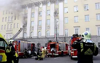 Cháy tòa nhà Bộ Quốc phòng ở thủ đô Moscow (Nga) có thể do chập điện