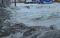 TP.HCM: Vỡ tường nhà máy làm ngập nước cả khu phố