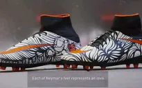 Neymar khoe giày mới “hoa hòe hoa sói”