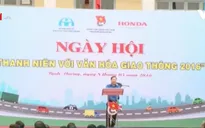 Hàng ngàn thanh niên tham gia ngày hội văn hóa giao thông