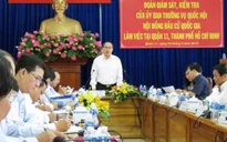 Kiểm tra công tác bầu cử tại một số địa phương