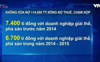 Không xóa nợ thuế hơn 14.000 tỷ VND đối với DN giải thể, phá sản