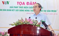 ''Toàn dân đoàn kết xây dựng nông thôn mới, đô thị văn minh''
