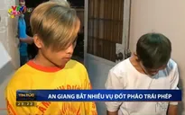 An Giang bắt nhiều đối tượng đốt pháo trái phép