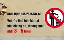 Vứt rác bừa bãi có thể bị phạt hàng triệu đồng từ 1/2/2017