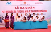 2.000 HS, SV ra quân “Tháng hành động vì an toàn giao thông”