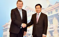 Phó Thủ tướng Phạm Bình Minh tiếp Bộ trưởng Ngoại giao Đông Uruguay