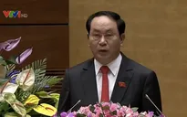 Tân Chủ tịch nước Trần Đại Quang phát biểu trước Quốc hội