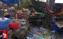 Rác thải "vô tư" chất đống tại ngôi chùa nổi tiếng ở Bình Dương
